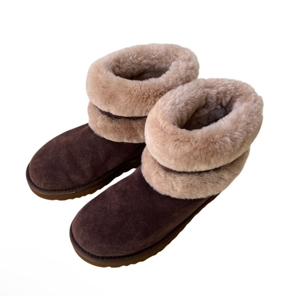 UGG Fluff Mini Belted Boot for Women Size 6 - Picture 2 of 7